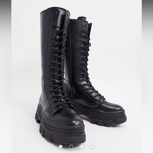 Bershka Lace Up Boots